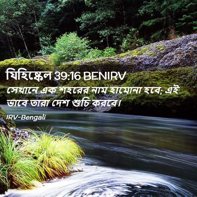 Picture 02 - যিহিষ্কেল 39:16 BENIRV - সেখানে এক শহরের - Bible Verse Picture
