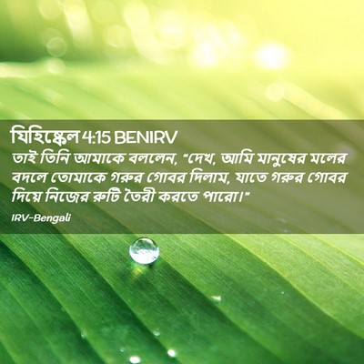 Picture 02 - যিহিষ্কেল 4:15 BENIRV - তাই তিনি আমাকে - Bible Verse Picture