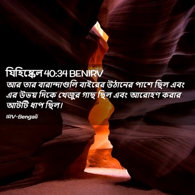 Picture 02 - যিহিষ্কেল 40:34 BENIRV - আর তার - Bible Verse Picture