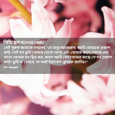 Picture 02 - যিহিষ্কেল 40:4 BENIRV - সেই পুরুষ আমাকে - Bible Verse Picture