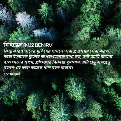 Picture 02 - যিহিষ্কেল 44:12 BENIRV - কিন্তু কারণ তাদের - Bible Verse Picture