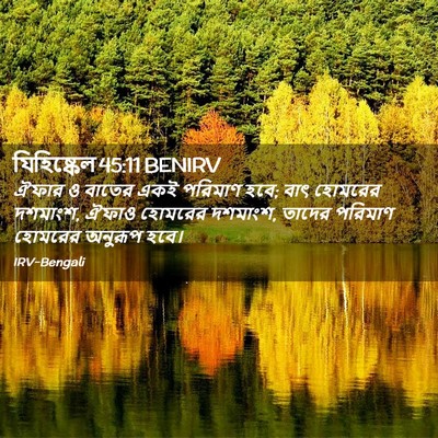 Picture 02 - যিহিষ্কেল 45:11 BENIRV - ঐফার ও বাতের একই - Bible Verse Picture