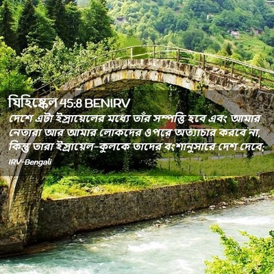 Picture 02 - যিহিষ্কেল 45:8 BENIRV - দেশে এটা - Bible Verse Picture