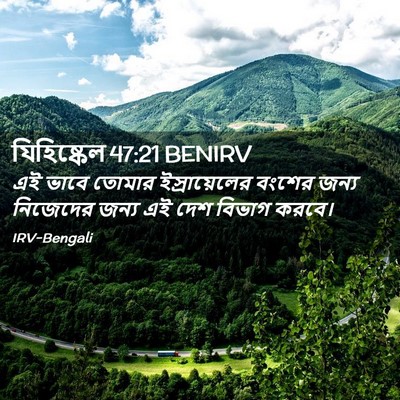 Picture 02 - যিহিষ্কেল 47:21 BENIRV - এই ভাবে তোমার - Bible Verse Picture