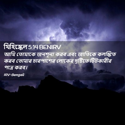 Picture 02 - যিহিষ্কেল 5:14 BENIRV - আমি তোমাকে - Bible Verse Picture