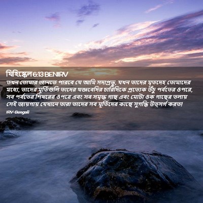 Picture 02 - যিহিষ্কেল 6:13 BENIRV - তখন তোমার জানতে - Bible Verse Picture