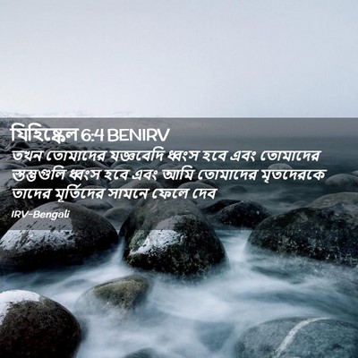 Picture 02 - যিহিষ্কেল 6:4 BENIRV - তখন তোমাদের - Bible Verse Picture