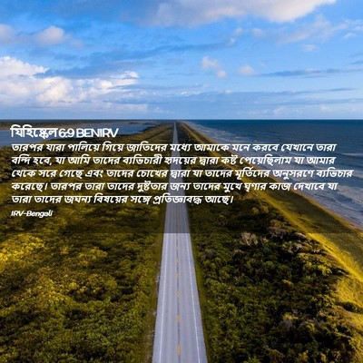 Picture 02 - যিহিষ্কেল 6:9 BENIRV - তারপর যারা - Bible Verse Picture