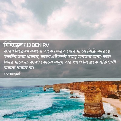 Picture 02 - যিহিষ্কেল 7:13 BENIRV - কারণ বিক্রেতা - Bible Verse Picture
