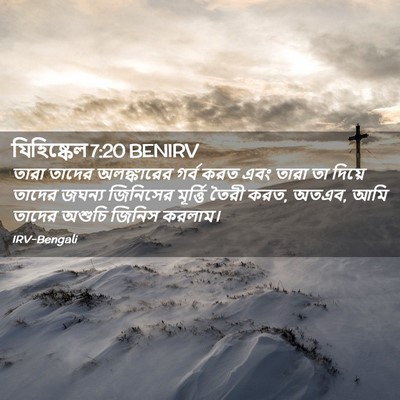 Picture 02 - যিহিষ্কেল 7:20 BENIRV - তারা তাদের - Bible Verse Picture