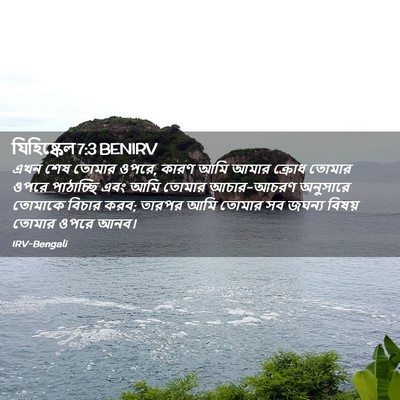 Picture 02 - যিহিষ্কেল 7:3 BENIRV - এখন শেষ তোমার ওপরে, - Bible Verse Picture