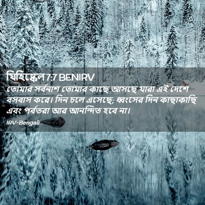 Picture 02 - যিহিষ্কেল 7:7 BENIRV - তোমার সর্বনাশ - Bible Verse Picture