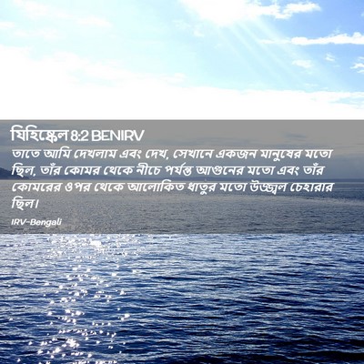 Picture 02 - যিহিষ্কেল 8:2 BENIRV - তাতে আমি দেখলাম - Bible Verse Picture