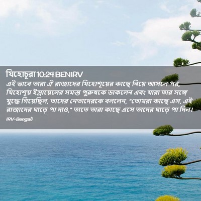 Picture 02 - যিহোচূৱা 10:24 BENIRV - এই ভাবে তারা ঐ - Bible Verse Picture