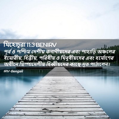 Picture 02 - যিহোচূৱা 11:3 BENIRV - পূর্ব ও পশ্চিম - Bible Verse Picture