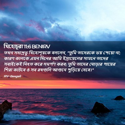 Picture 02 - যিহোচূৱা 11:6 BENIRV - তখন সদাপ্রভু - Bible Verse Picture
