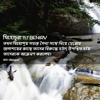 Picture 02 - যিহোচূৱা 11:7 BENIRV - তখন যিহোশূয় - Bible Verse Picture