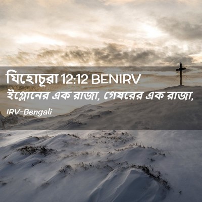 Picture 02 - যিহোচূৱা 12:12 BENIRV - ইগ্লোনের এক রাজা, - Bible Verse Picture