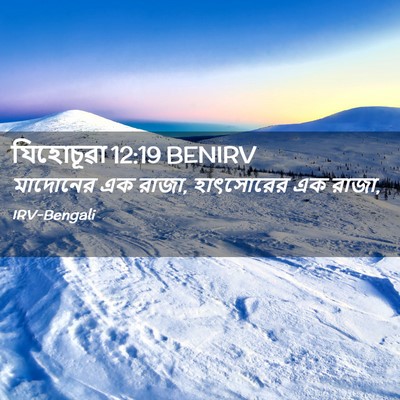Picture 02 - যিহোচূৱা 12:19 BENIRV - মাদোনের এক রাজা, - Bible Verse Picture