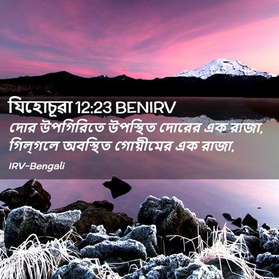 Picture 02 - যিহোচূৱা 12:23 BENIRV - দোর উপগিরিতে - Bible Verse Picture