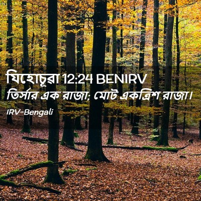 Picture 02 - যিহোচূৱা 12:24 BENIRV - তির্সার এক রাজা; - Bible Verse Picture