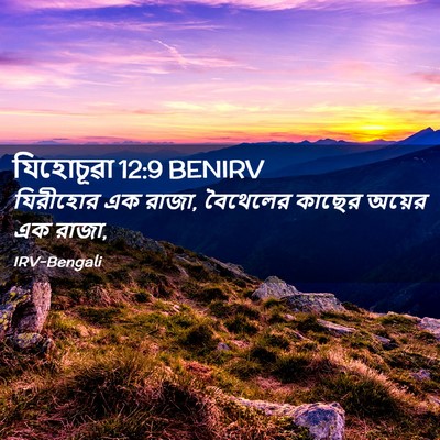 Picture 02 - যিহোচূৱা 12:9 BENIRV - যিরীহোর এক রাজা, - Bible Verse Picture