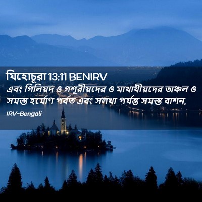 Picture 02 - যিহোচূৱা 13:11 BENIRV - এবং গিলিয়দ ও - Bible Verse Picture