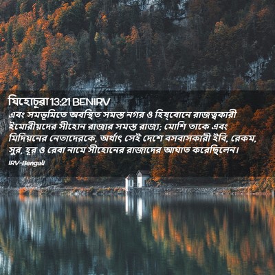 Picture 02 - যিহোচূৱা 13:21 BENIRV - এবং সমভূমিতে - Bible Verse Picture