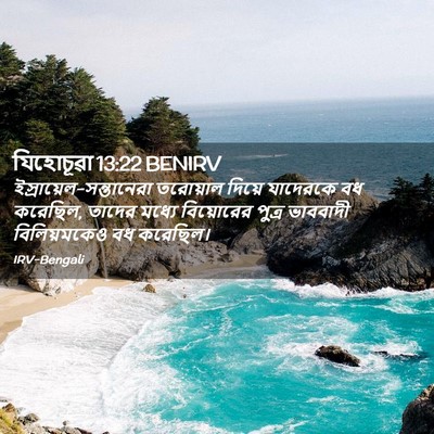 Picture 02 - যিহোচূৱা 13:22 BENIRV -  - Bible Verse Picture