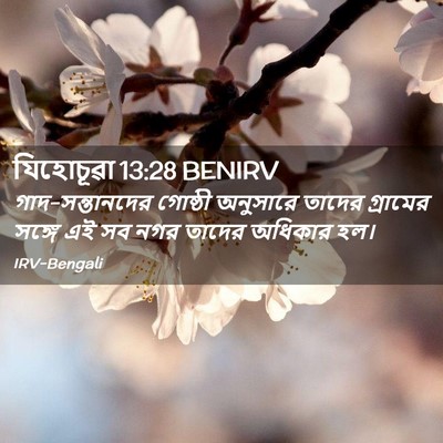 Picture 02 - যিহোচূৱা 13:28 BENIRV - গাদ-সন্তানদের - Bible Verse Picture