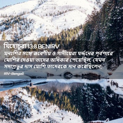 Picture 02 - যিহোচূৱা 13:8 BENIRV - মনঃশির সঙ্গে - Bible Verse Picture