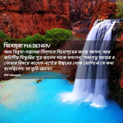 Picture 02 - যিহোচূৱা 14:6 BENIRV - আর - Bible Verse Picture