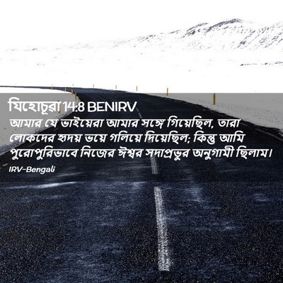 Picture 02 - যিহোচূৱা 14:8 BENIRV - আমার যে ভাইয়েরা - Bible Verse Picture