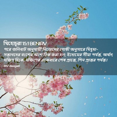 Picture 02 - যিহোচূৱা 15:1 BENIRV - পরে গুলিবাট - Bible Verse Picture