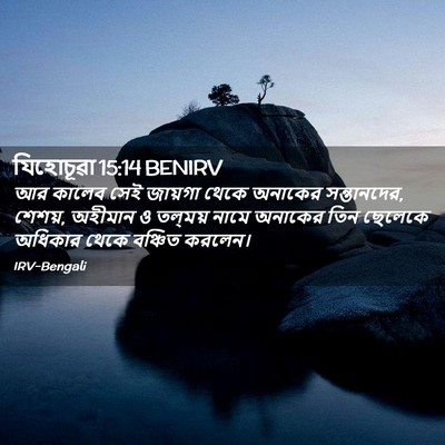Picture 02 - যিহোচূৱা 15:14 BENIRV - আর কালেব সেই - Bible Verse Picture