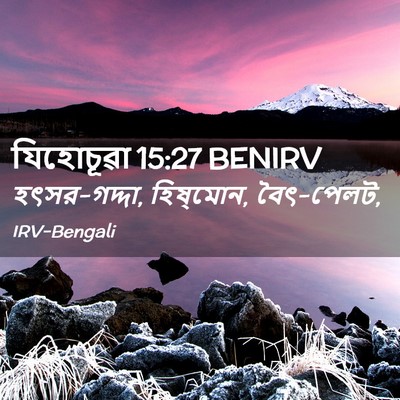 Picture 02 - যিহোচূৱা 15:27 BENIRV - হৎসর-গদ্দা, - Bible Verse Picture
