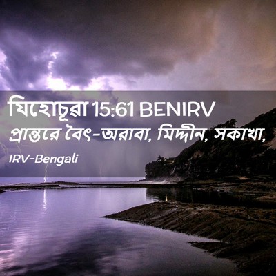 Picture 02 - যিহোচূৱা 15:61 BENIRV - প্রান্তরে - Bible Verse Picture