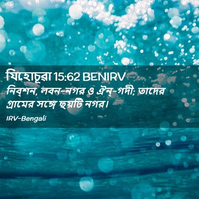 Picture 02 - যিহোচূৱা 15:62 BENIRV - নিব্‌শন, লবন-নগর ও - Bible Verse Picture