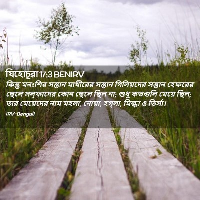 Picture 02 - যিহোচূৱা 17:3 BENIRV - কিন্তু মনঃশির - Bible Verse Picture