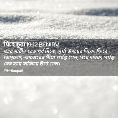 Picture 02 - যিহোচূৱা 19:12 BENIRV - আর সারীদ হতে পূর্ব - Bible Verse Picture