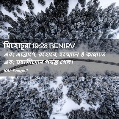 Picture 02 - যিহোচূৱা 19:28 BENIRV - এবং এব্রোণে, রহোবে, - Bible Verse Picture