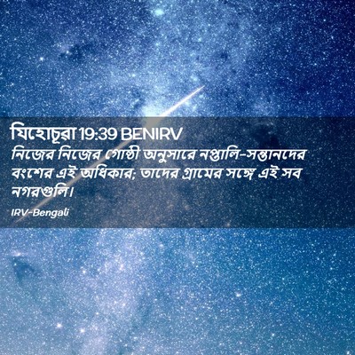 Picture 02 - যিহোচূৱা 19:39 BENIRV - নিজের নিজের - Bible Verse Picture