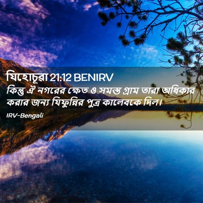 Picture 02 - যিহোচূৱা 21:12 BENIRV - কিন্তু ঐ নগরের - Bible Verse Picture