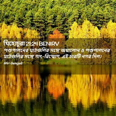 Picture 02 - যিহোচূৱা 21:24 BENIRV - পশুপালনের - Bible Verse Picture