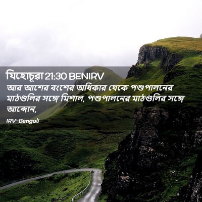 Picture 02 - যিহোচূৱা 21:30 BENIRV - আর আশের বংশের - Bible Verse Picture