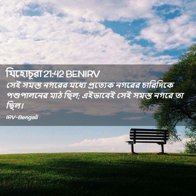 Picture 02 - যিহোচূৱা 21:42 BENIRV - সেই সমস্ত নগরের - Bible Verse Picture