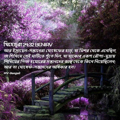 Picture 02 - যিহোচূৱা 24:32 BENIRV - আর - Bible Verse Picture