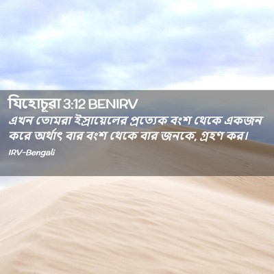 Picture 02 - যিহোচূৱা 3:12 BENIRV - এখন তোমরা - Bible Verse Picture