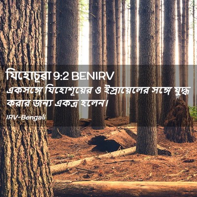 Picture 02 - যিহোচূৱা 9:2 BENIRV - একসঙ্গে - Bible Verse Picture