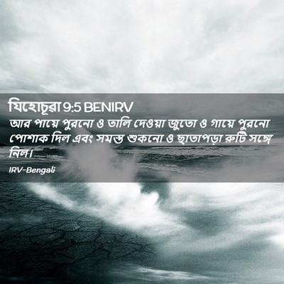 Picture 02 - যিহোচূৱা 9:5 BENIRV - আর পায়ে পুরনো ও - Bible Verse Picture